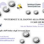 Copertina INTERNET E IL DANNO ALLA PERSONA D Bianchi Convegno SIENA 13 marzo 2013